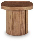 Lewisen Accent Ottoman - Clay