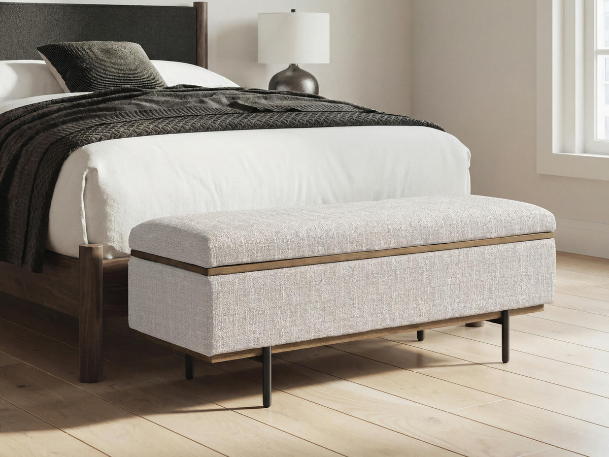 Dettaford Next-Gen Nuvella Storage Bench - Stone