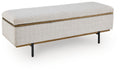 Dettaford Next-Gen Nuvella Storage Bench - Stone