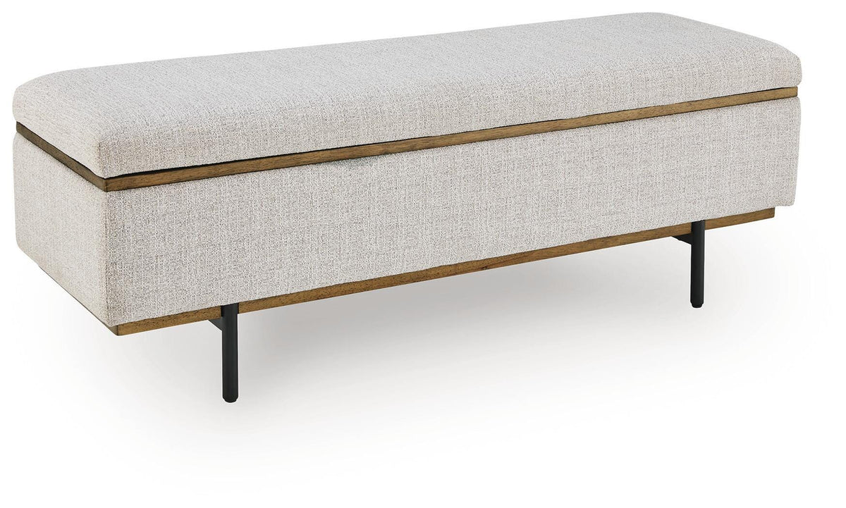 Dettaford Next-Gen Nuvella Storage Bench - Stone