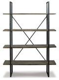 Gilesgrove Bookcase - Black/Gray
