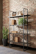 Gilesgrove Bookcase - Black/Gray
