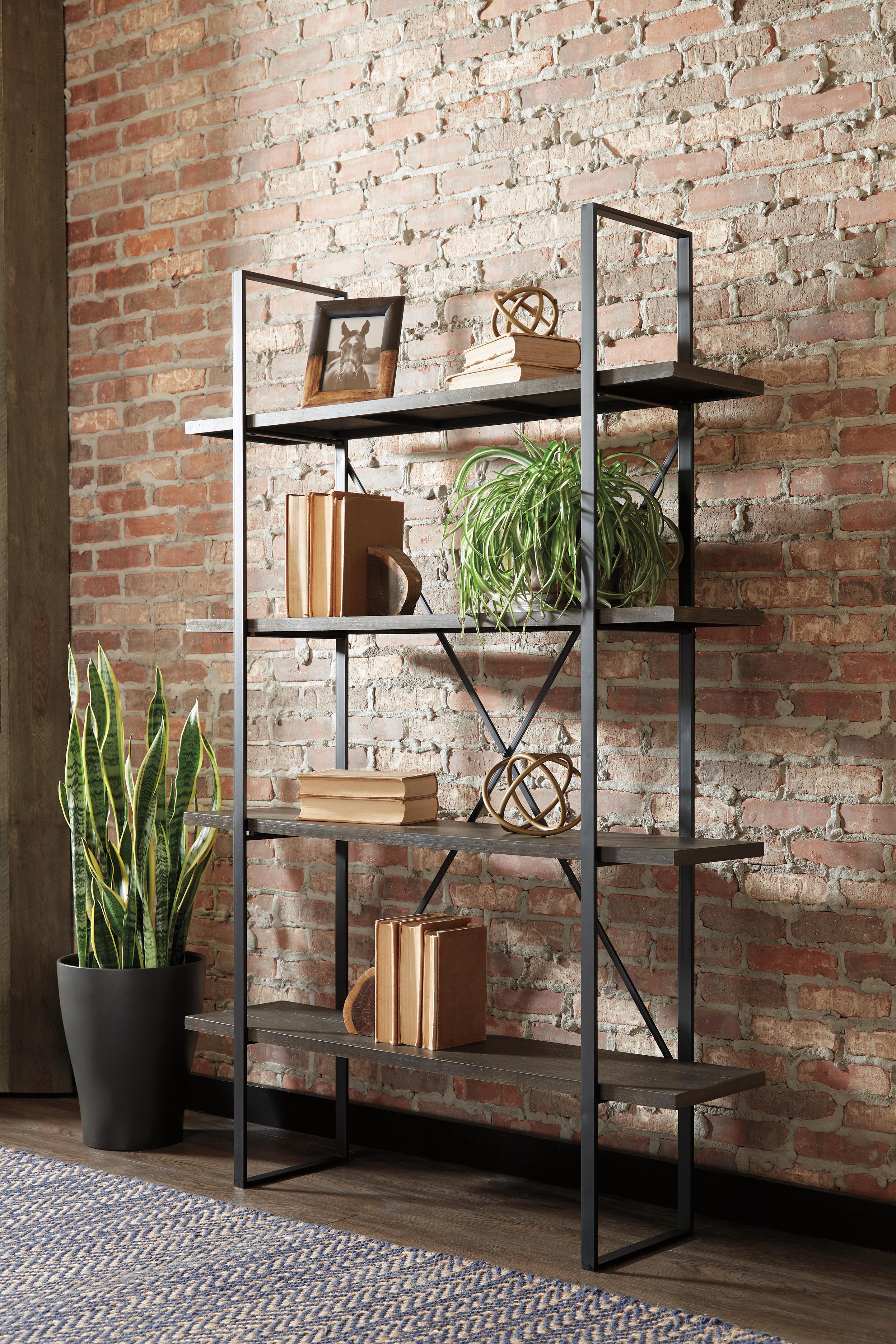 Gilesgrove Bookcase - Black/Gray