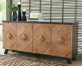 Robin Ridge Accent Cabinet - Two-tone Brown