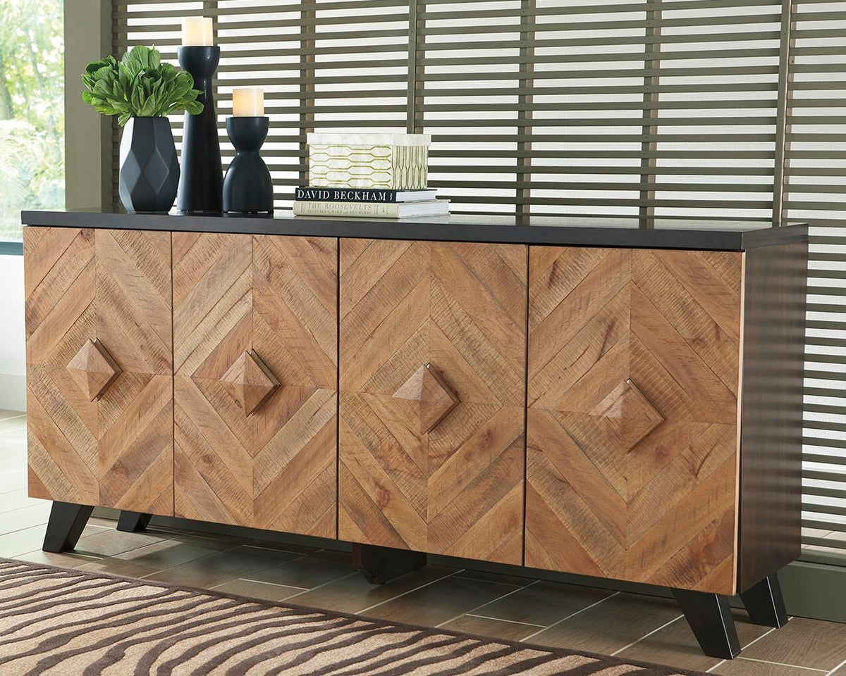 Robin Ridge Accent Cabinet - Two-tone Brown