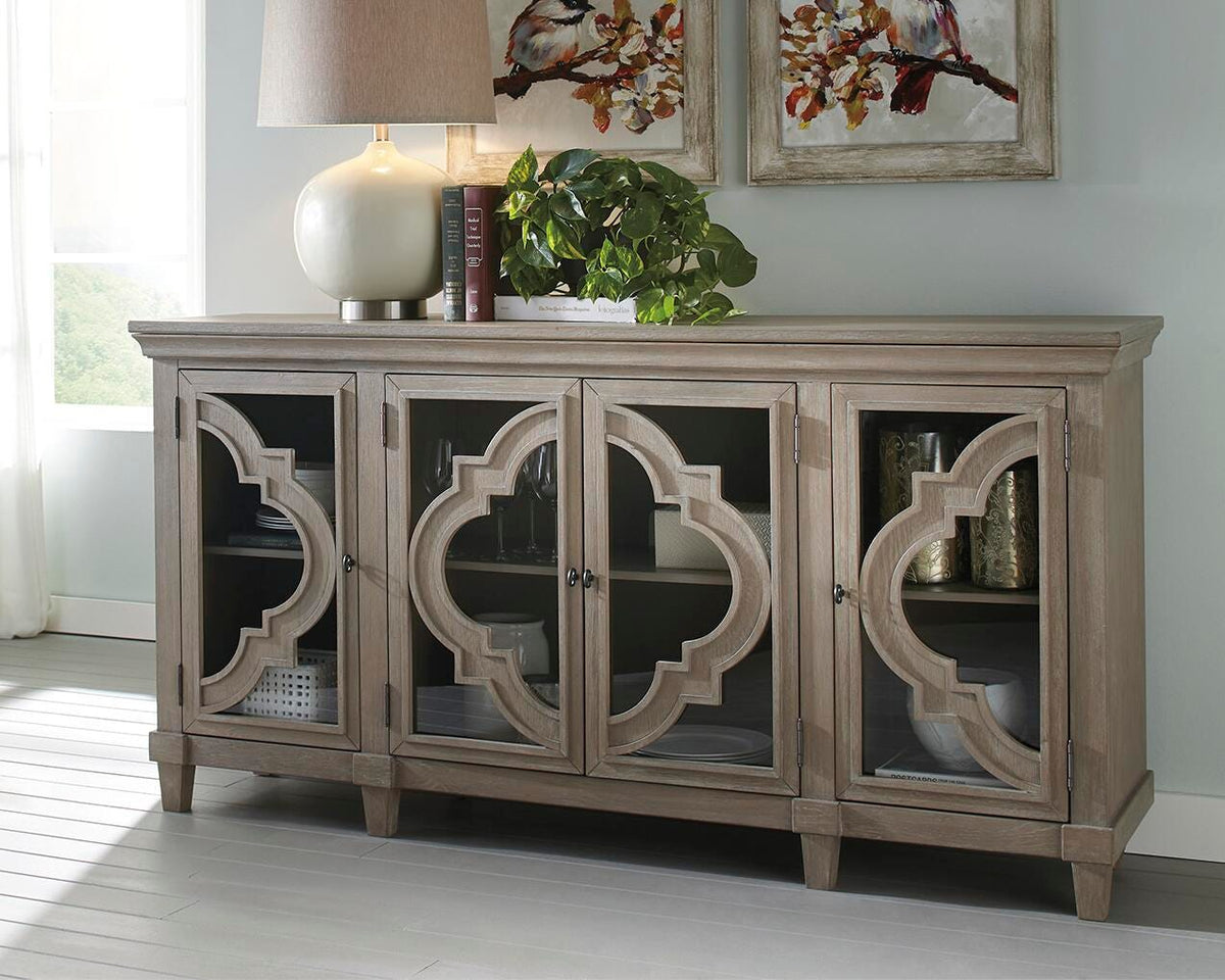 Fossil Ridge Accent Cabinet - Gray