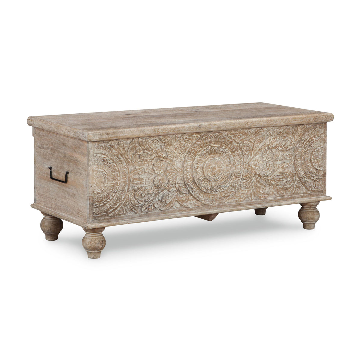 Fossil Ridge Storage Bench - Beige