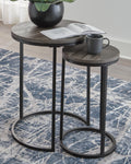 Briarsboro Accent Table Set (2/CN) - Black/Gray