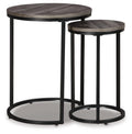 Briarsboro Accent Table Set (2/CN) - Black/Gray