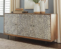 Kerrings Accent Cabinet - Brown/Black/White