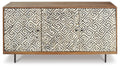 Kerrings Accent Cabinet - Brown/Black/White