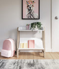 Blariden Small Bookcase - White/Tan