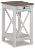 Adalane Accent Table - White/Gray