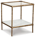 Ryandale Tables Collection - Antique Brass Finish