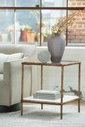 Ryandale Tables Collection - Antique Brass Finish