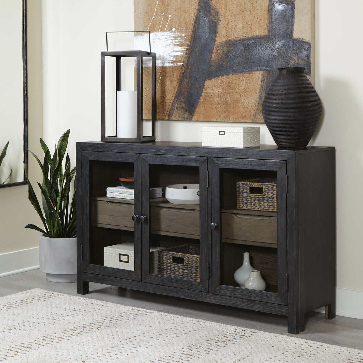 Lenston Home Accents Collection - Black/Gray