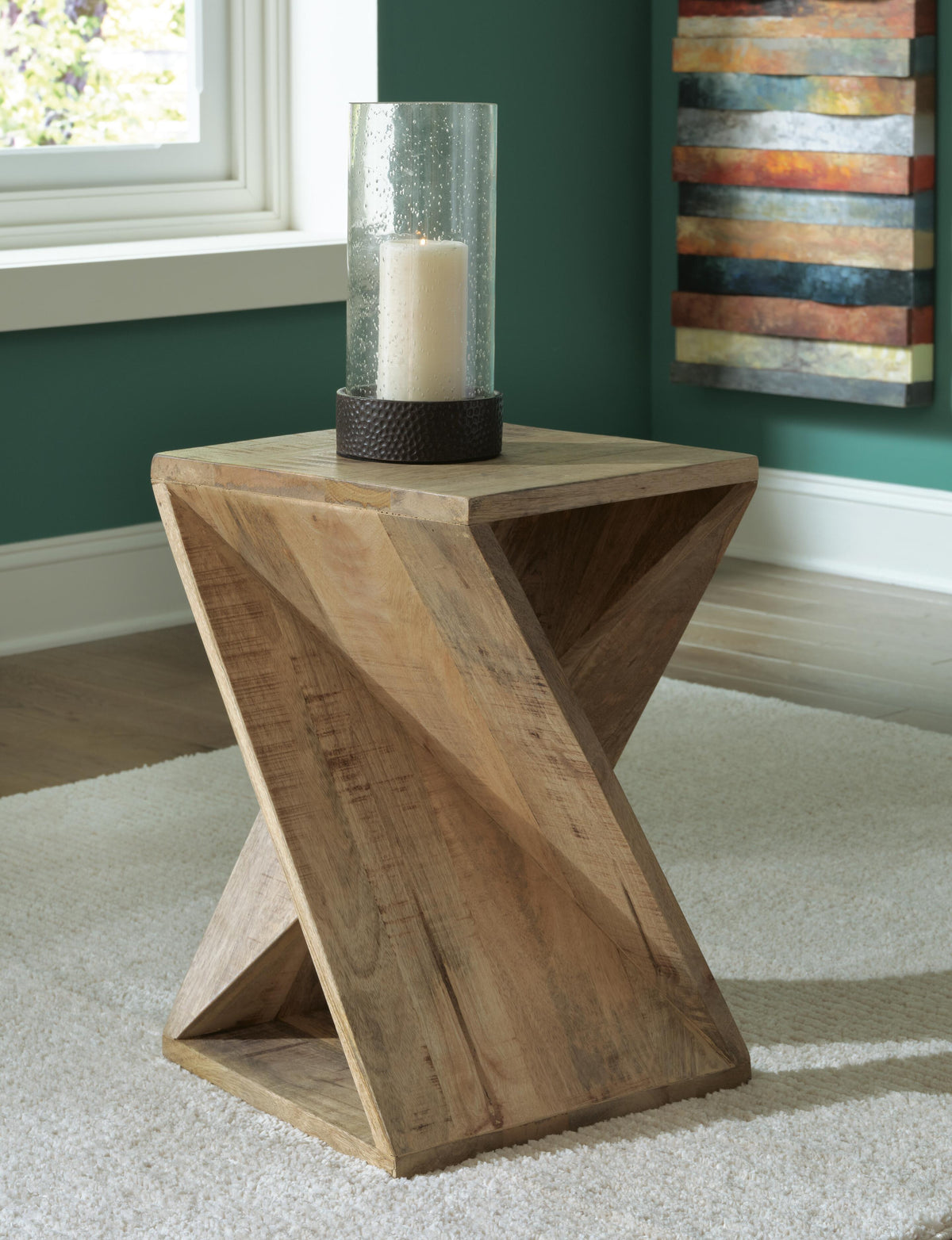 Zalemont Accent Table - Distressed Brown