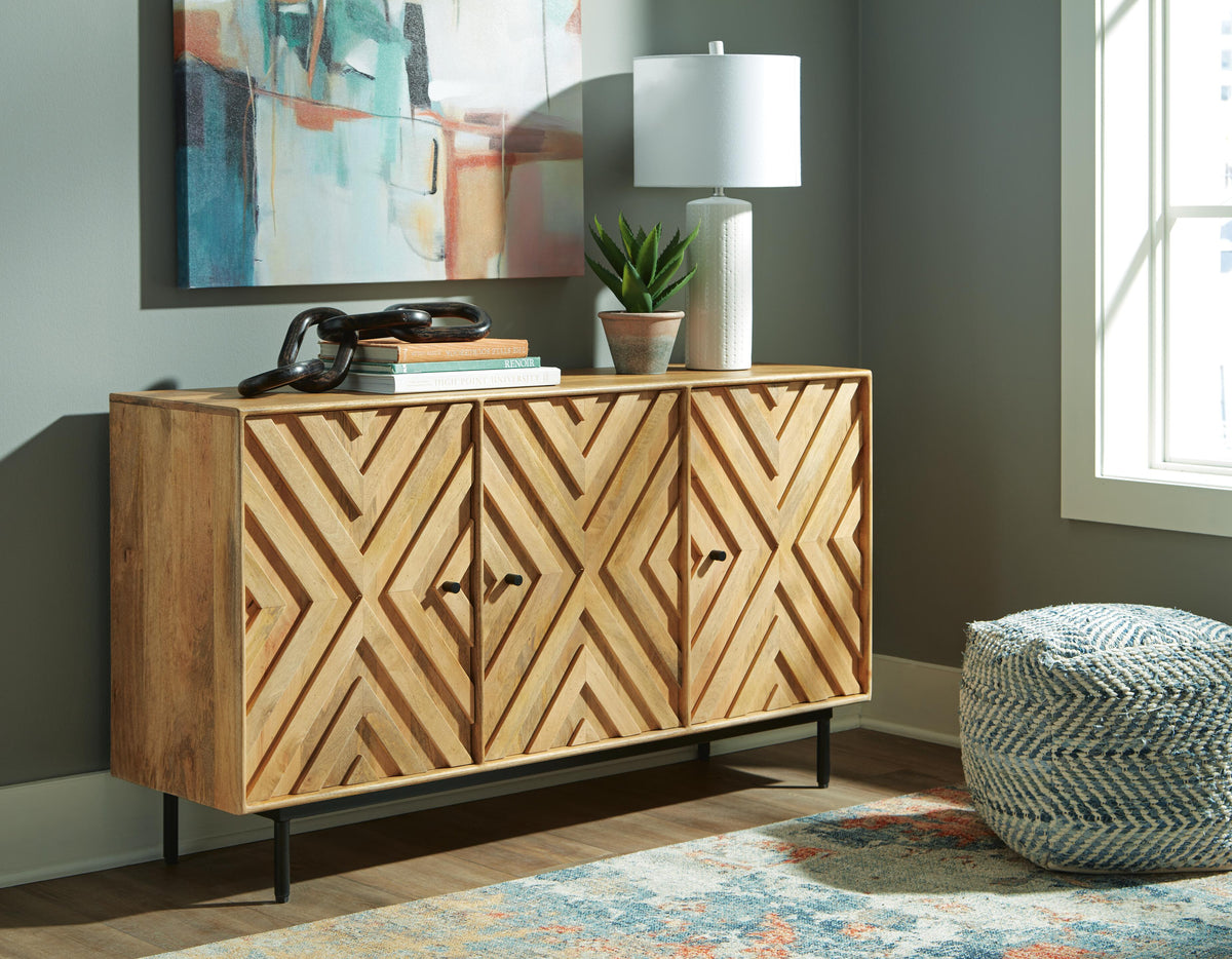 Cadewick Accent Cabinet - Natural
