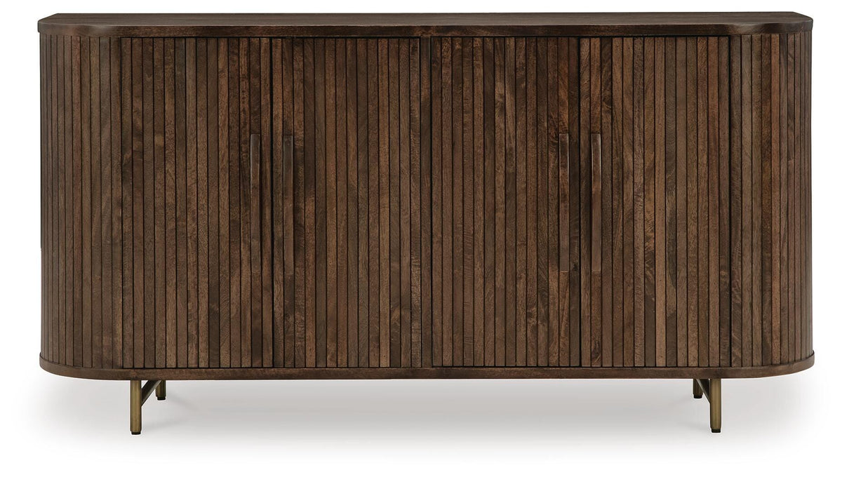 Amickly Accent Cabinet - Dark Brown