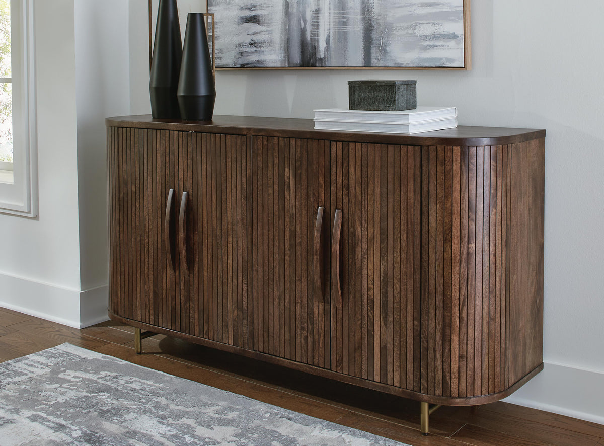 Amickly Accent Cabinet - Dark Brown