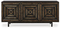 Fair Ridge Accent Cabinet - Distressed Black