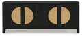 Cliffiings Accent Cabinet - Black/Natural