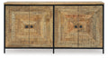 Camney Accent Cabinet - Brown/Black
