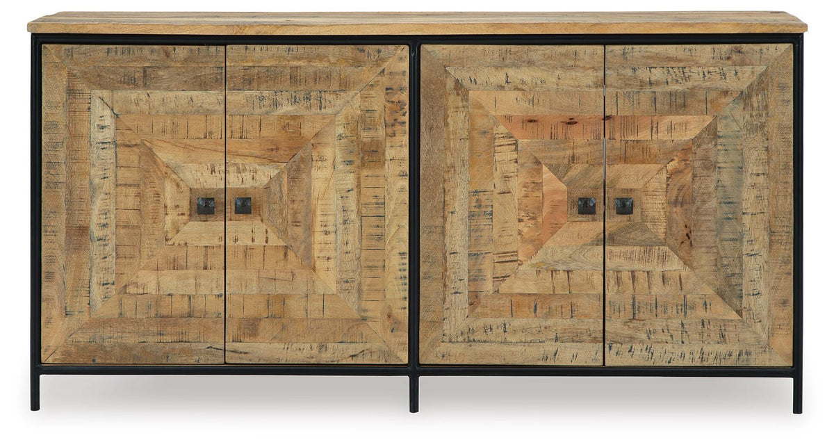 Camney Accent Cabinet - Brown/Black