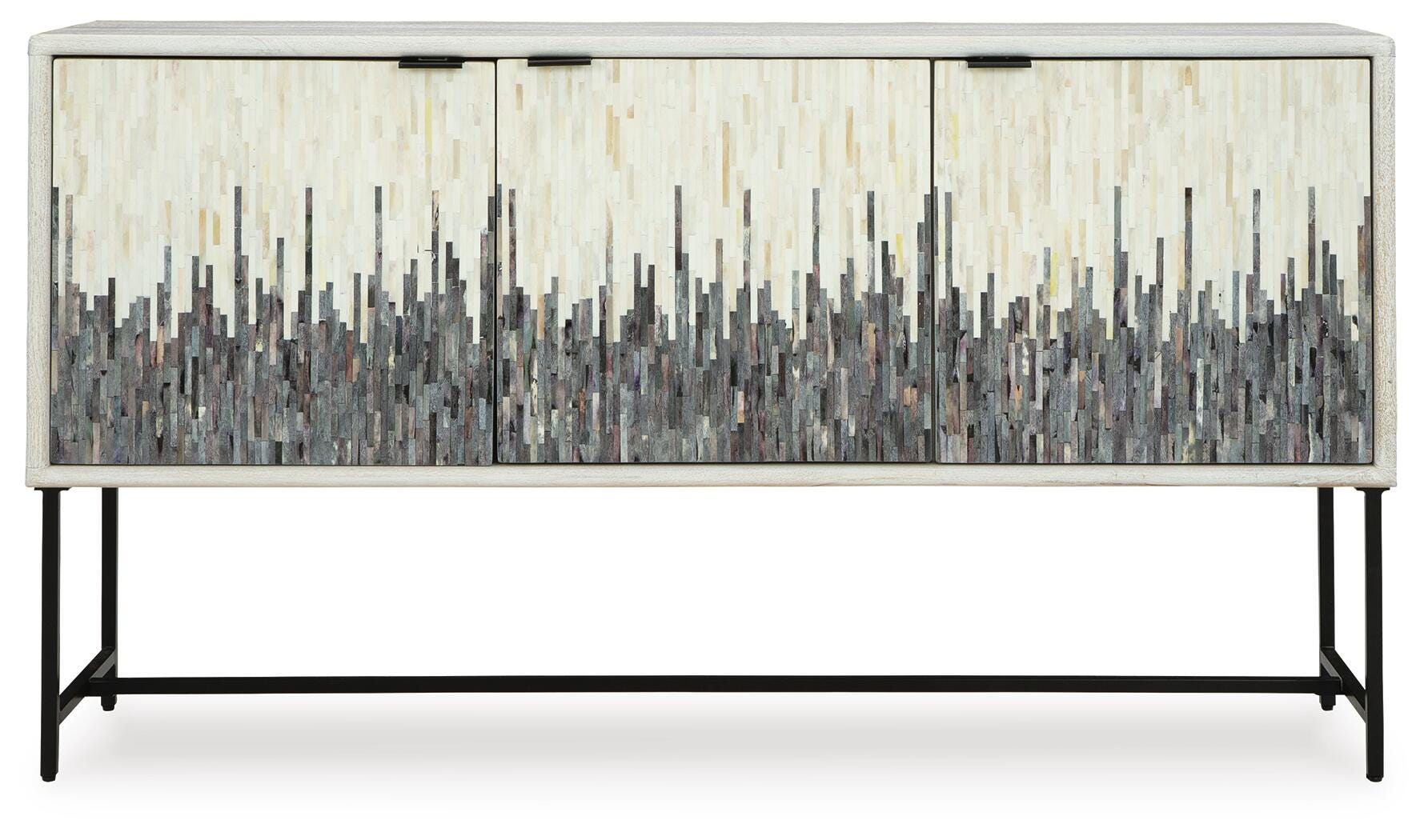 Freyton Accent Cabinet - White/Gray