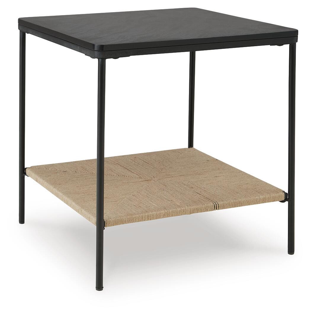 Minrich Accent Table - Black/Natural