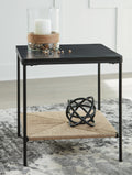 Minrich Accent Table - Black/Natural