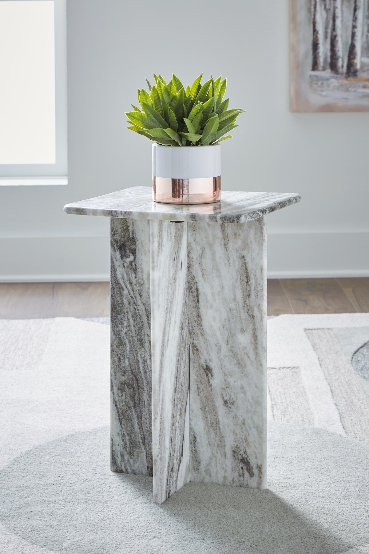 Keithwell Accent Table - Gray