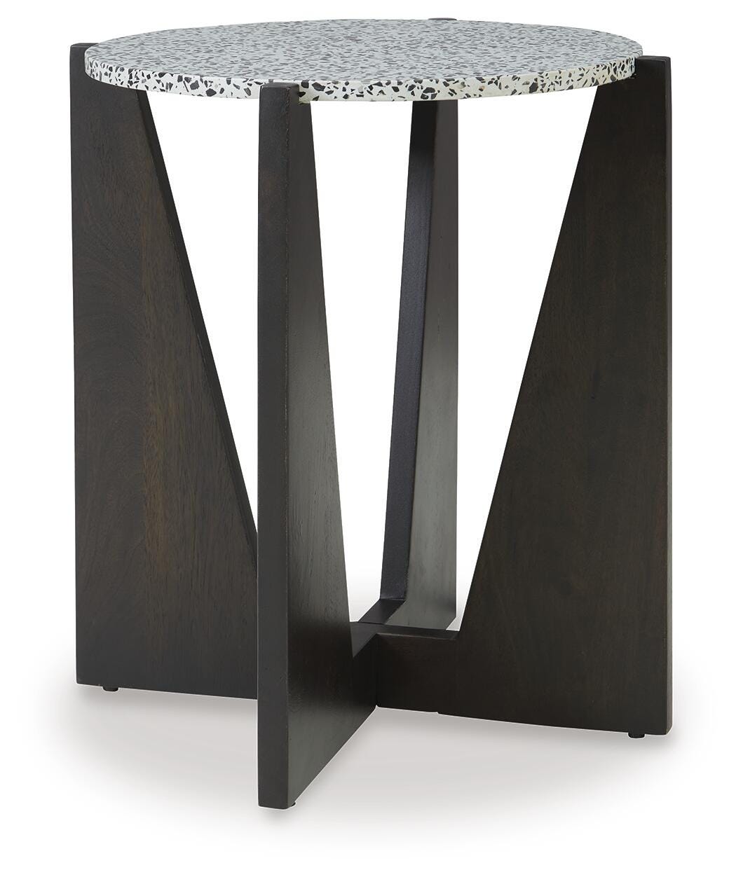 Tellrich Accent Table - Black/White