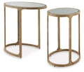 Irmaleigh Accent Table Set (2/CN) - Antique Gold Finish