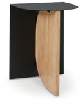Ladgate Accent Table - Black/Natural