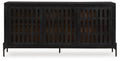 Vallisburg Accent Cabinet - Black/Natural