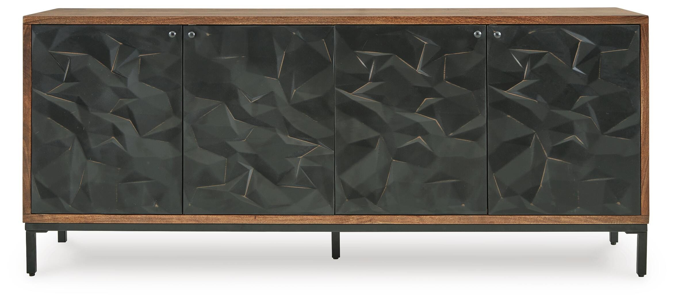 Dorannby Accent Cabinet - Black/Brown