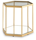 Veerwick Accent Cocktail Table - Gold Finish