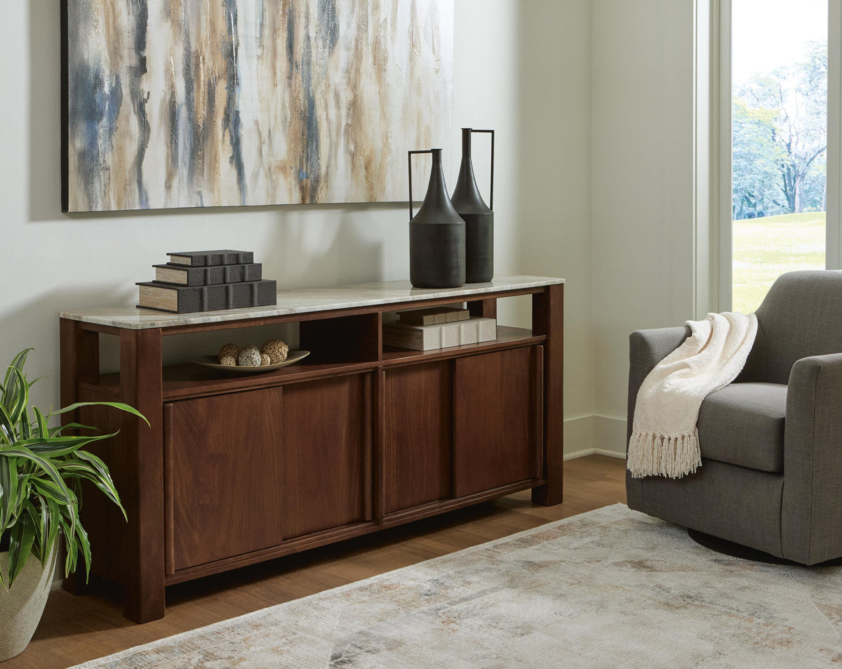 Tobinville Accent Cabinet - Dark Brown