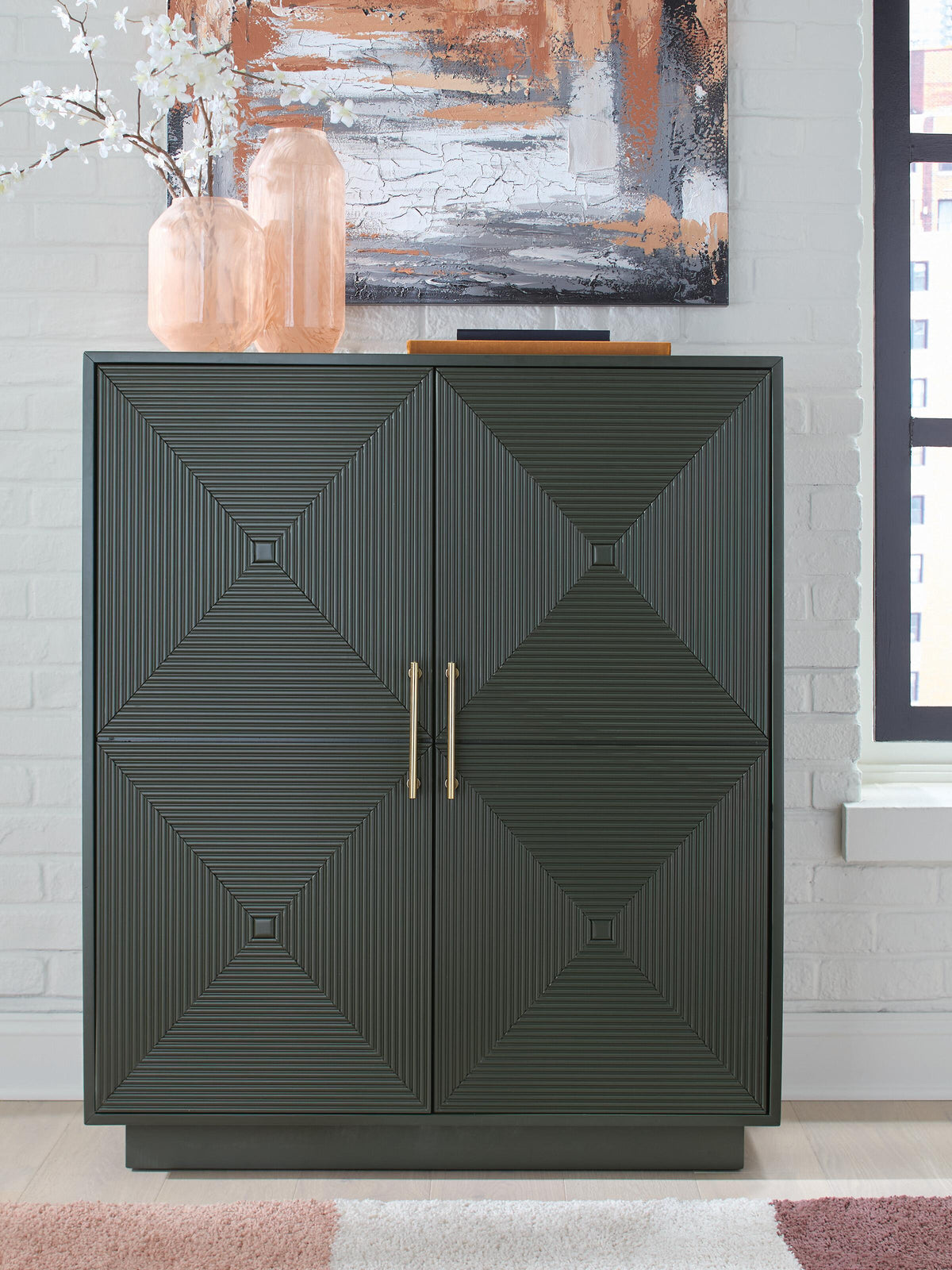 Geirwood Accent Cabinet - Dark Green