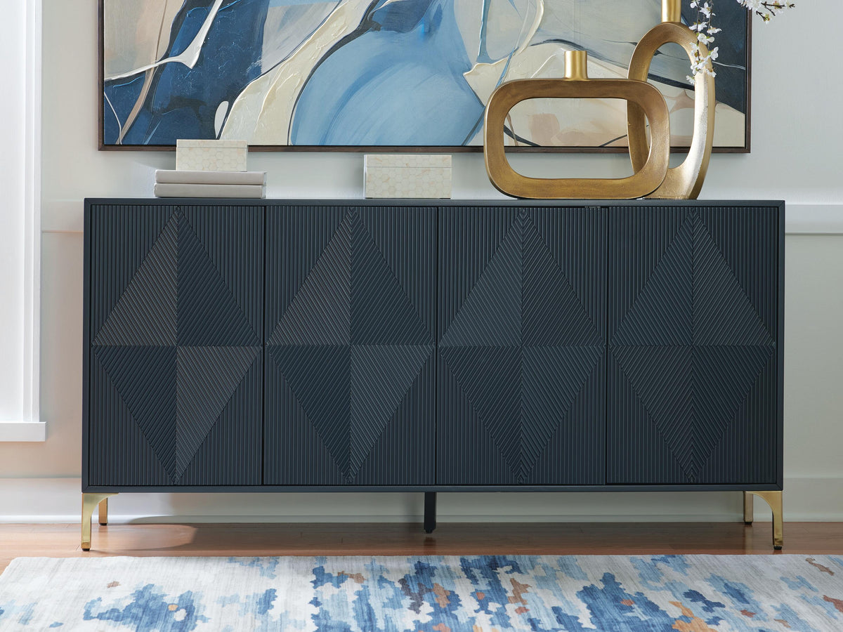 Loirwick Accent Cabinet - Dark Blue