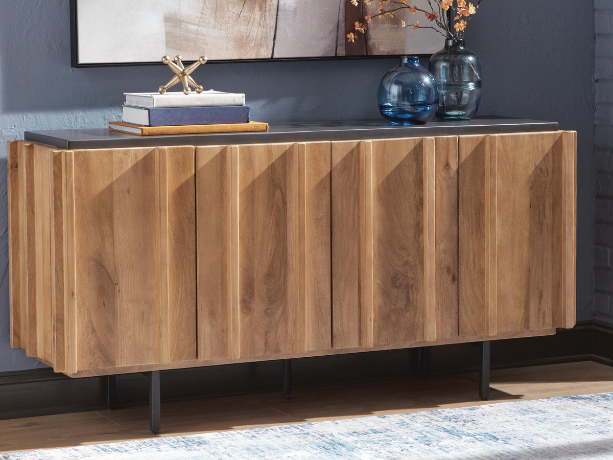 Quintavious Accent Cabinet - Brown/Charcoal