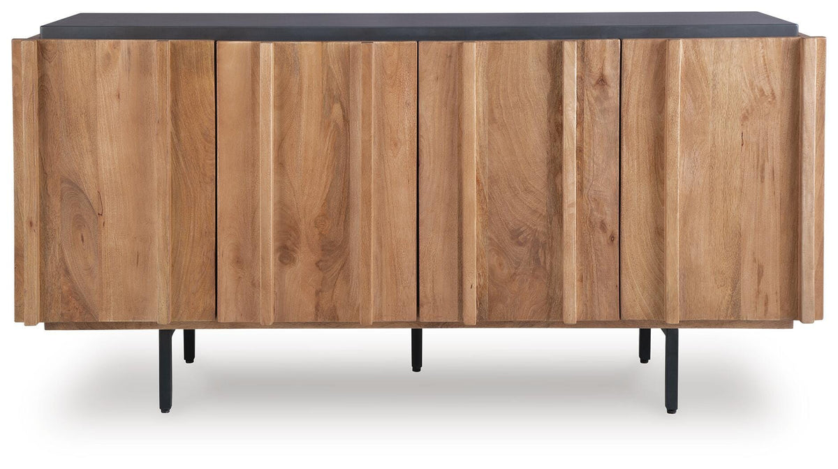 Quintavious Accent Cabinet - Brown/Charcoal