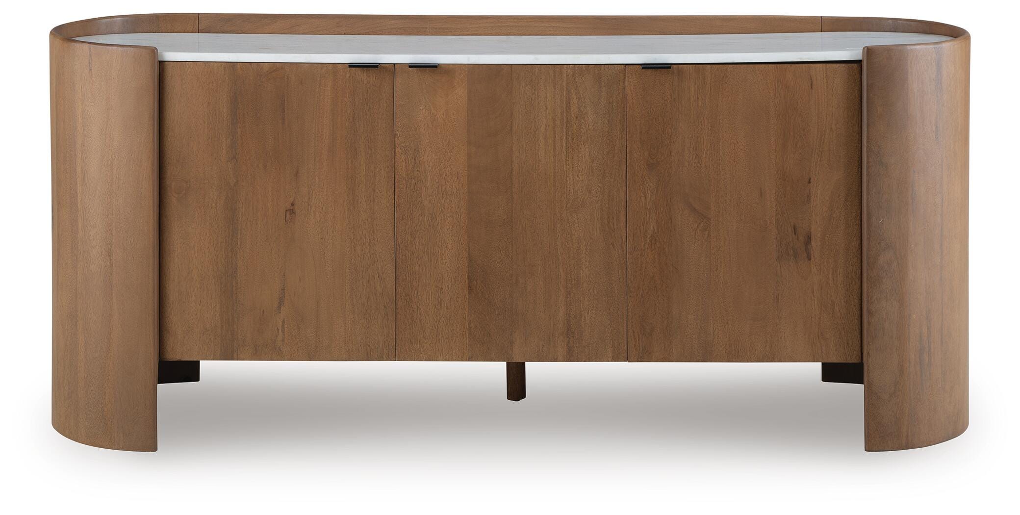 Fitzroy Accent Cabinet - Brown/White