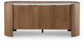 Fitzroy Accent Cabinet - Brown/White