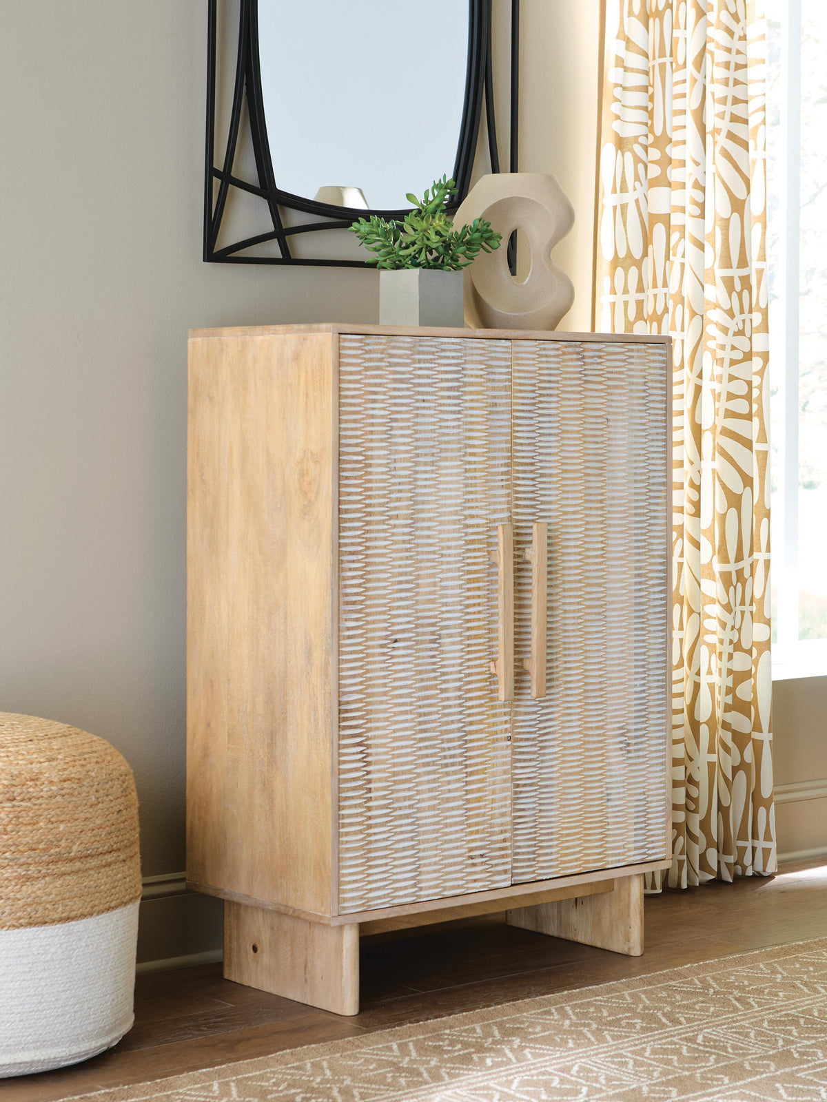 Dallinbury Accent Cabinet - Natural/White Wash