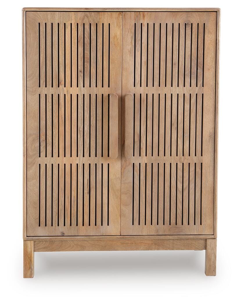 Pellamour Bar Cabinet - Natural Brown