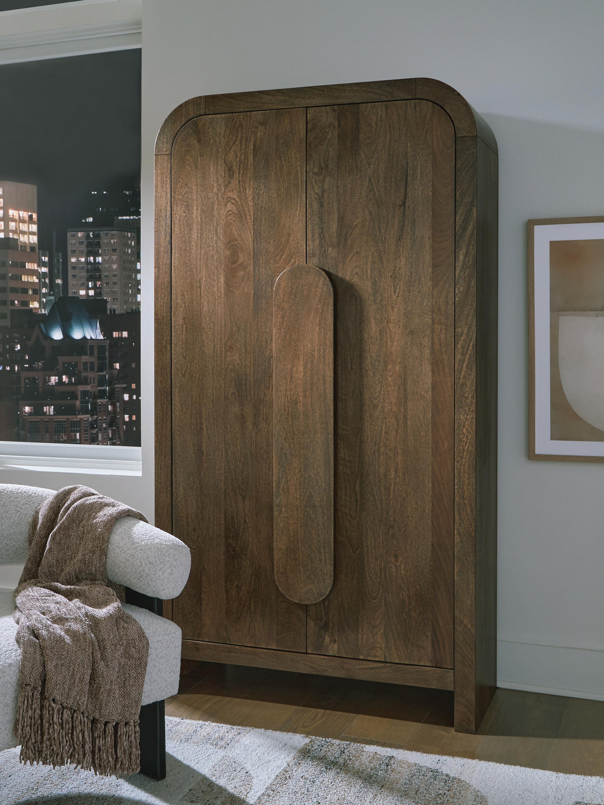 Thoren Accent Cabinet - Medium Brown