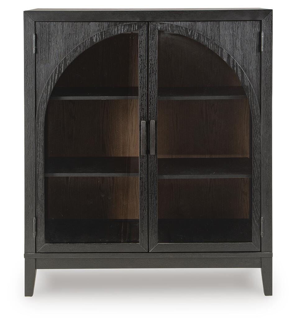 Armenleigh Bar Cabinet - Black/Brown