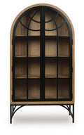 Gwenwich Accent Cabinet - Natural/Black